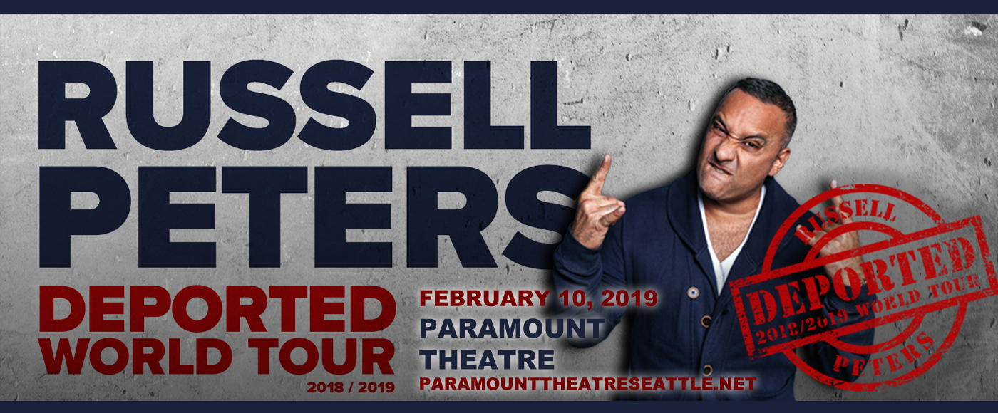 Russell Peters at Paramount Theatre Seattle tickets Russell Peters at Paramount Theatre Seattle
