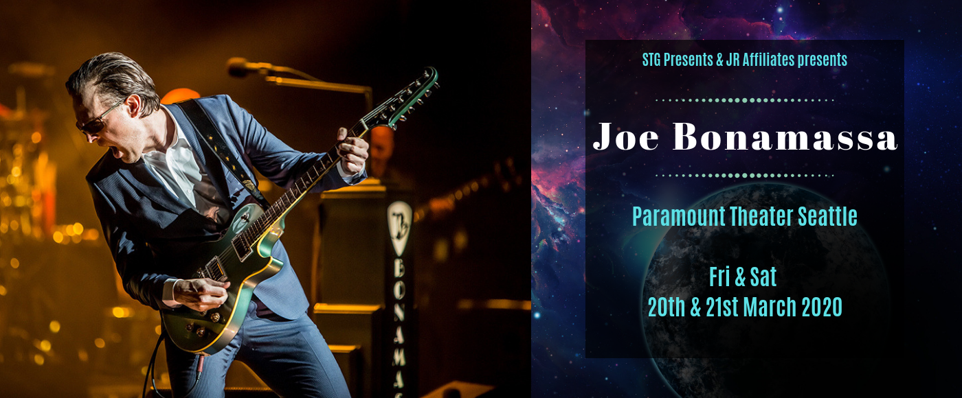 Joe Bonamassa at Paramount Theatre Seattle tickets Joe Bonamassa at Paramount Theatre Seattle