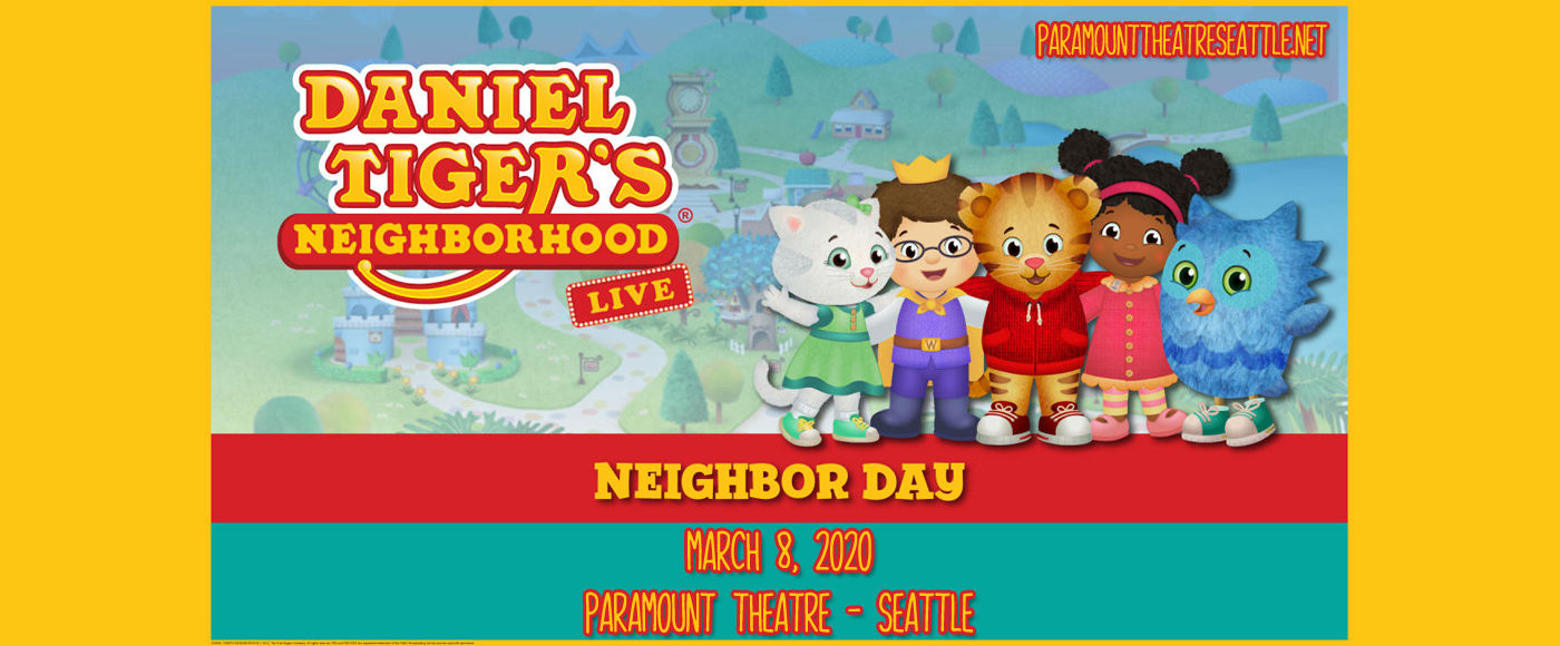 Daniel Tiger's Neighborhood at Paramount Theatre Seattle tickets Daniel Tiger's Neighborhood at Paramount Theatre Seattle