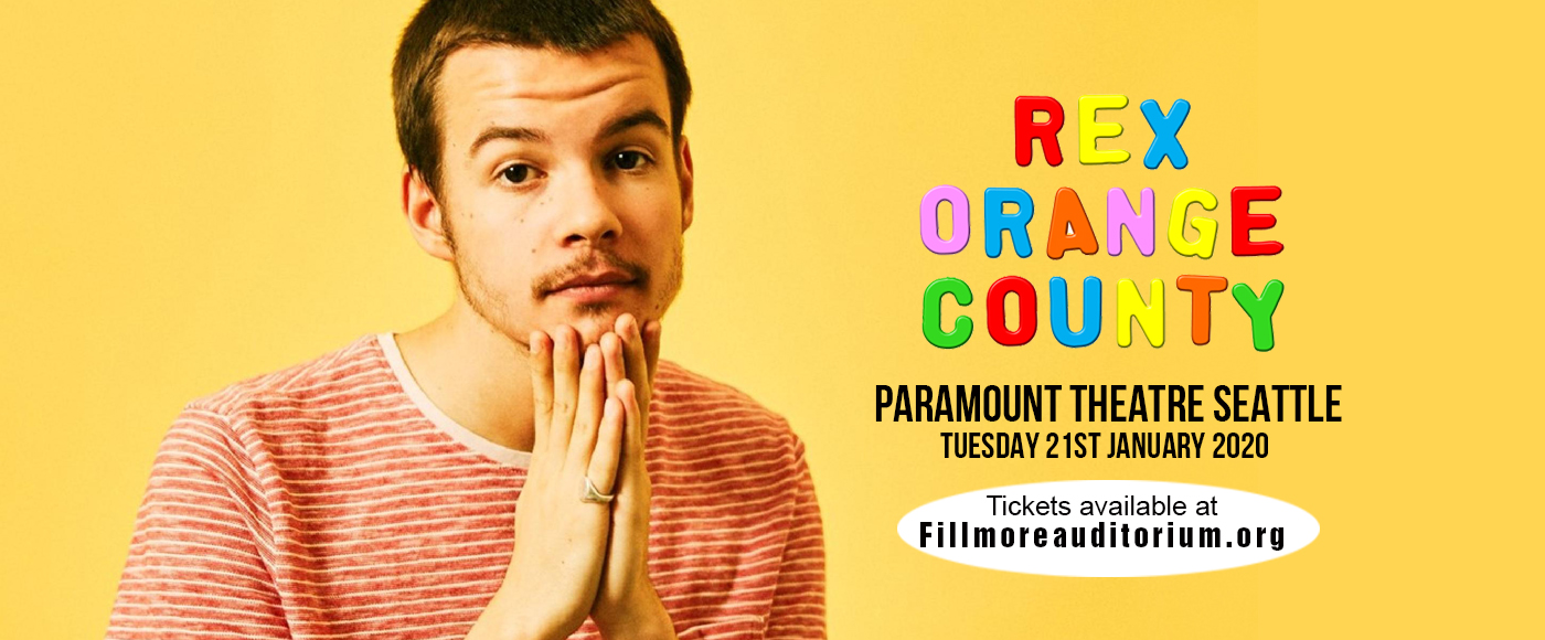 Rex Orange County at Paramount Theatre Seattle tickets Rex Orange County at Paramount Theatre Seattle