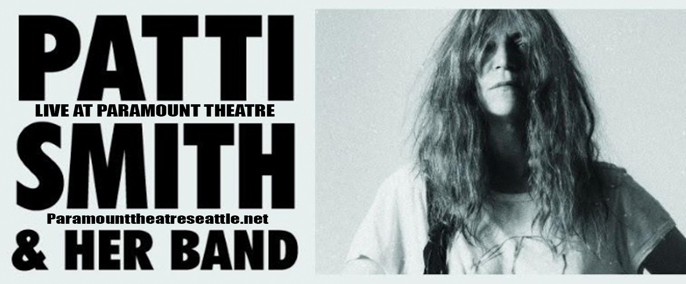 Patti Smith at Paramount Theatre Seattle tickets Patti Smith at Paramount Theatre Seattle