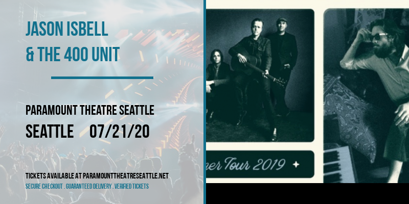 Jason Isbell & The 400 Unit at Paramount Theatre Seattle tickets Jason Isbell & The 400 Unit at Paramount Theatre Seattle