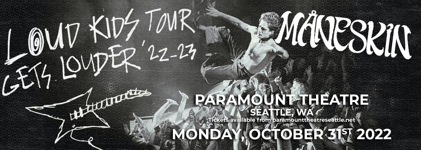 Maneskin: Loud Kids Tour at Paramount Theatre Seattle tickets Maneskin: Loud Kids Tour at Paramount Theatre Seattle