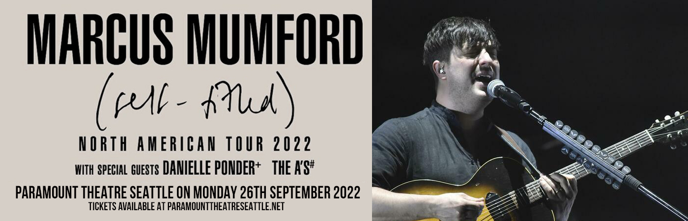 Marcus Mumford at Paramount Theatre Seattle tickets Marcus Mumford at Paramount Theatre Seattle