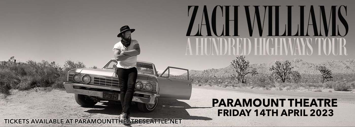 Zach Williams at Paramount Theatre Seattle tickets Zach Williams at Paramount Theatre Seattle