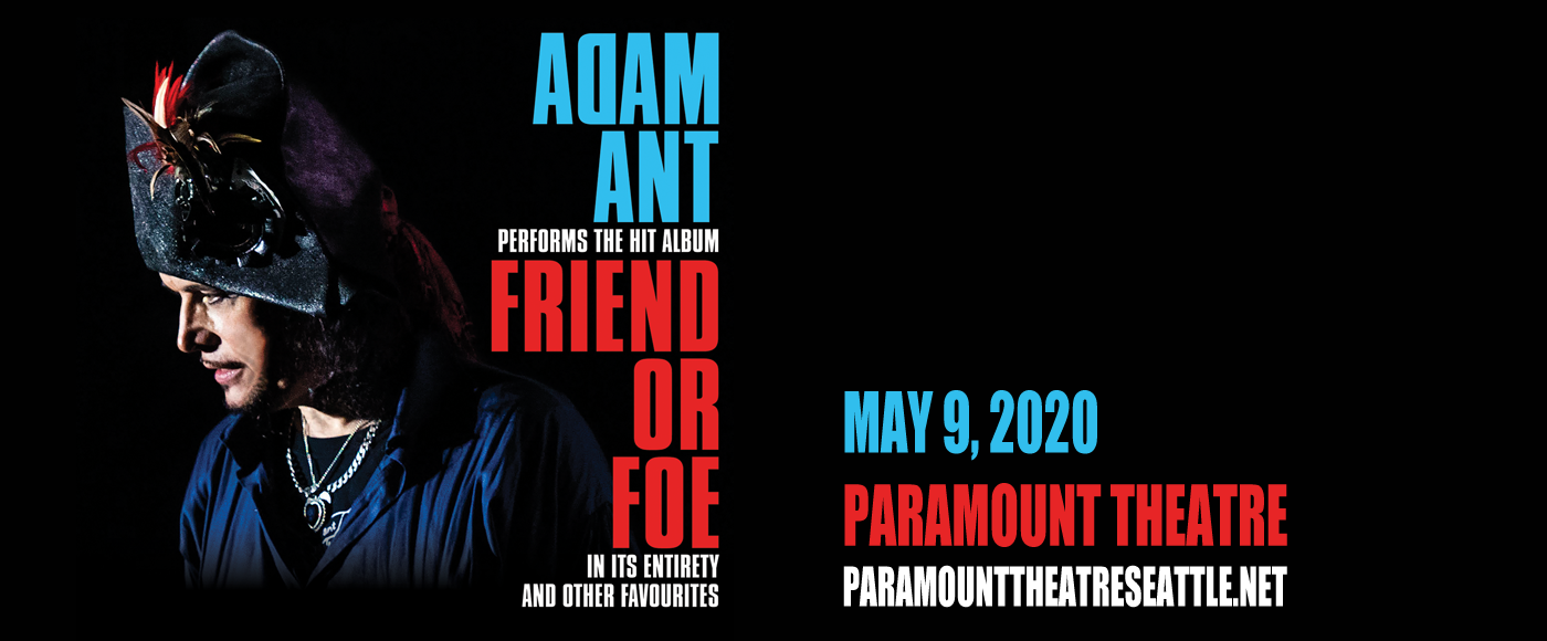 Adam Ant [CANCELLED] at Paramount Theatre Seattle
