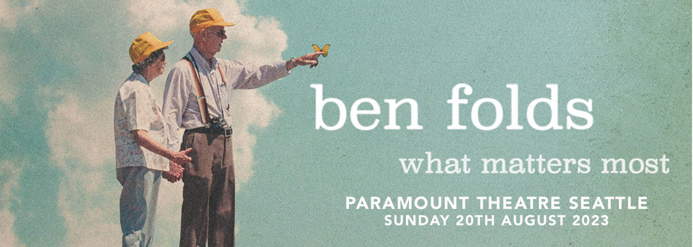 Ben Folds at Paramount Theatre Seattle tickets Ben Folds at Paramount Theatre Seattle