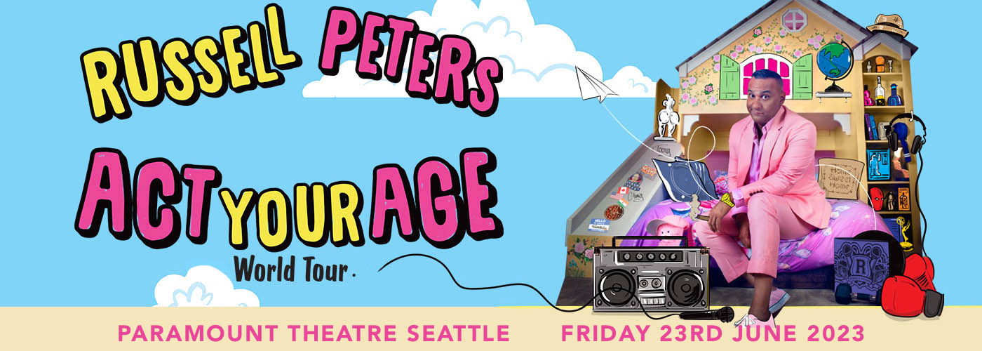 Russell Peters at Paramount Theatre Seattle tickets Russell Peters at Paramount Theatre Seattle