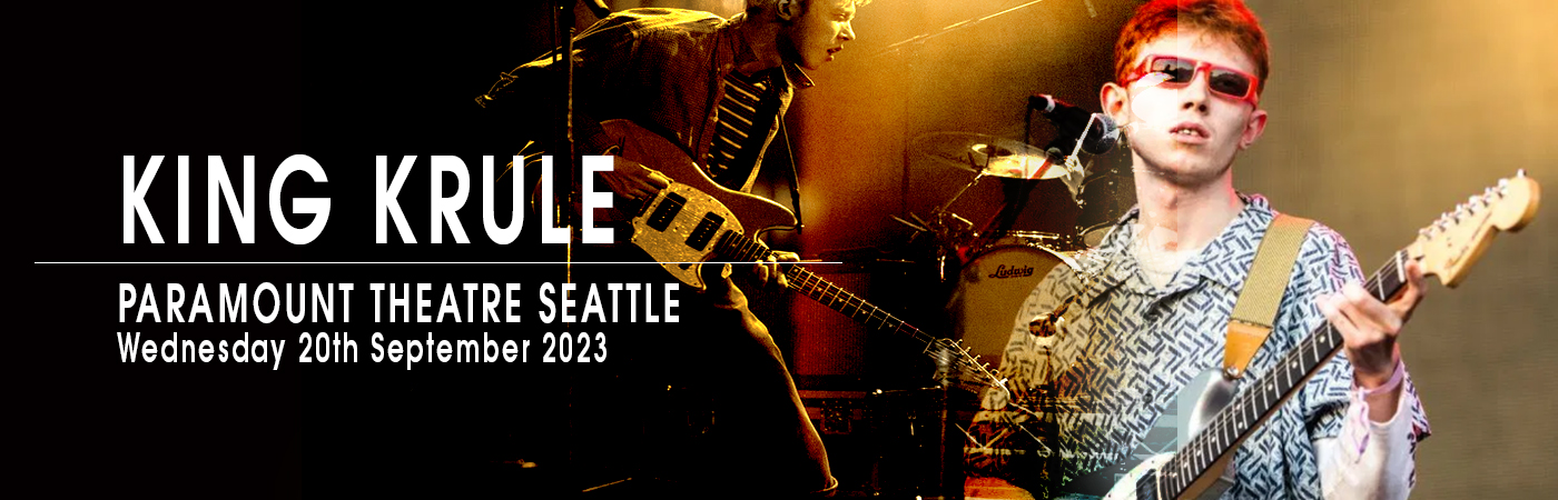 King Krule at Paramount Theatre Seattle tickets King Krule at Paramount Theatre Seattle