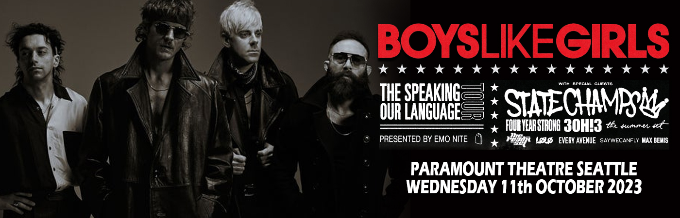 Boys Like Girls at Paramount Theatre Seattle tickets Boys Like Girls at Paramount Theatre Seattle