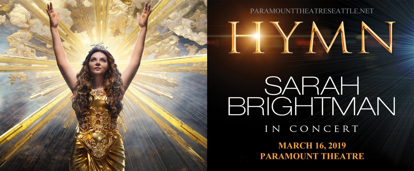 Sarah Brightman Tickets | 16th March | Paramount Theatre Seattle