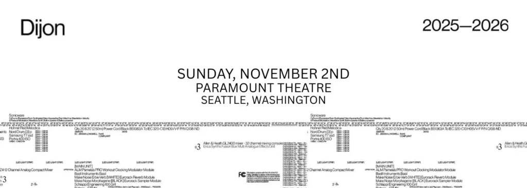 Dijon at Paramount Theatre
